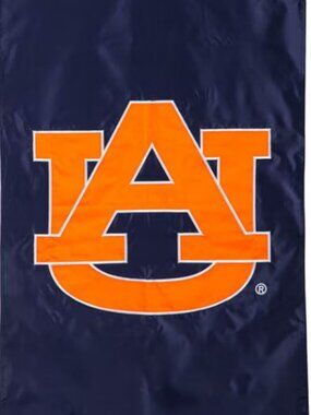 Auburn University Team Yard Garden Flag AU College Football Fan Blue Orange New